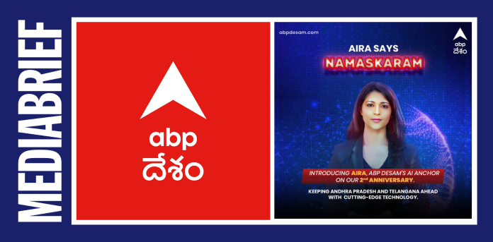 ABP Network introduces Telugu AI anchor 'AIRA' to mark ABP Desam’s second anniversary