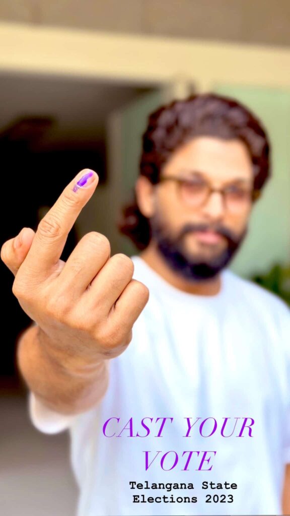 NTR, Allu Arjun cast their votes early in the morning